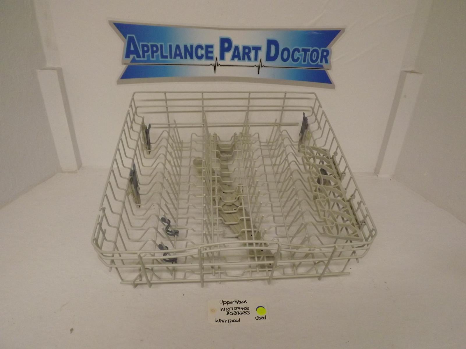 Whirlpool Dishwasher W10727422 8539235 Upper Rack Used Whirlpool Dishwasher W10727422 8539235 Upper Rack Used